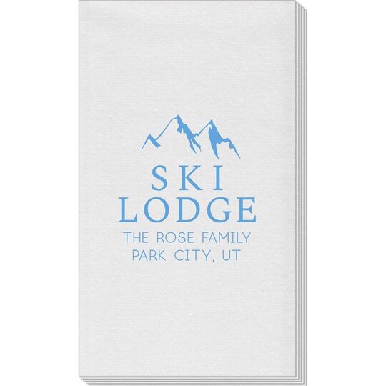 Mountain Ski Lodge Linen Like Guest Towels